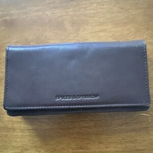 Spikes & Sparrow Genuine Leather Wallet Brown Accordion Multi Compartment